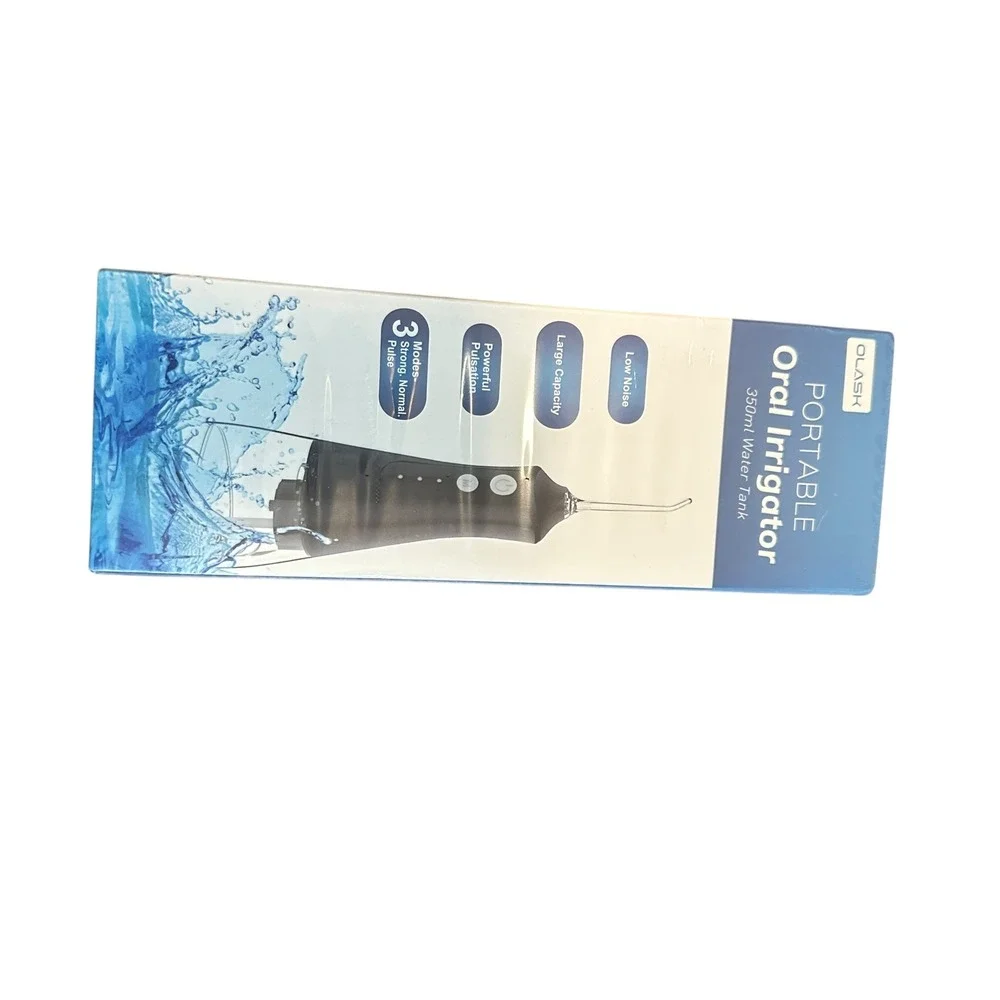 OLASK Portable Oral Irrigator 350ml Water Tank 3 Mo Low Noise Powerful Pulsation